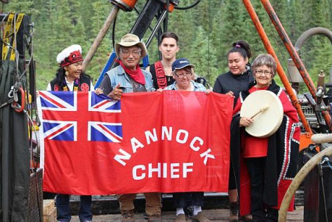 Tahltan elders and Central Council officials blockaded a mining company's access - July, 2015 (IMAGE-Tahltan Central Council)