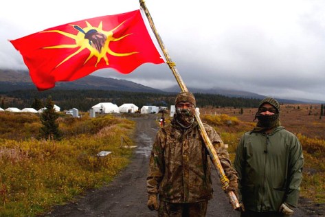 Tahltan Klabona Keepers during another mining blockade, in 2013