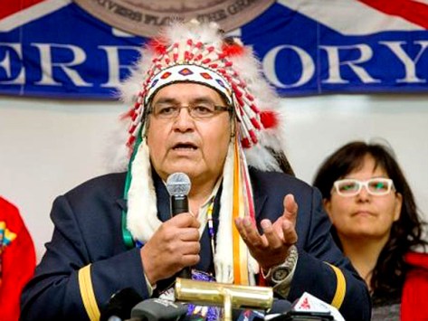 Wallace Fox, chief of the Onion Lake Cree ‘Nation’ near Lloydminster, Sask. (Gord Waldner-The StarPhoenix)