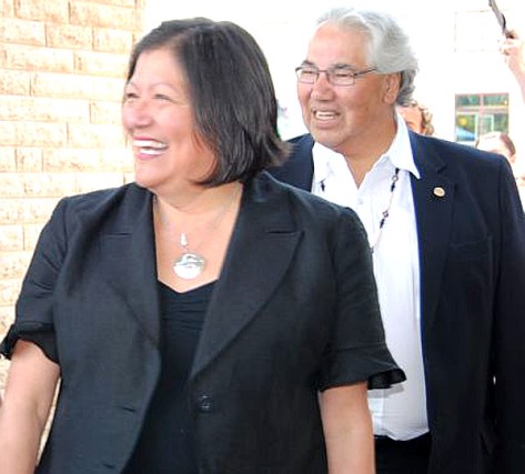 Katherine Morrisseau-Sinclair and Justice Murray Sinclair