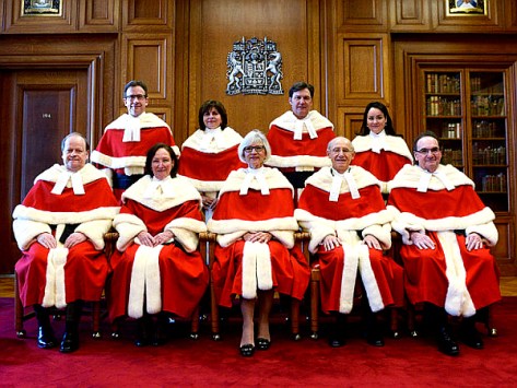 The Supreme Court of Canada justices-the new power in the land-THE CANADIAN PRESS-Adrian Wyld