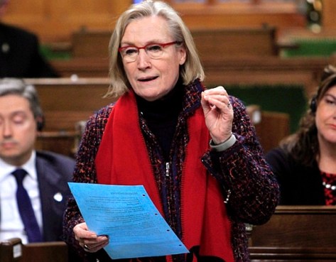 Carolyn Bennett, Minister of ‘Indigenous’ and Northern Affairs, in the House of Commons on Friday, March 11, 2016. (THE CANADIAN PRESS-Fred Chartrand)