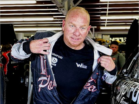 Derek White, a NASCAR driver from Kahnawake, was among those arrested on Wednesday. CHERYL SENTER-AP