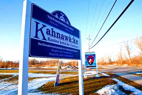 Kahnawake sign