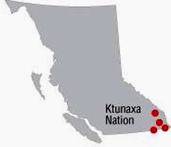 Ktunaxa'Nation'Map