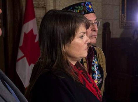Dawn Lavell-Harvard, President of the ‘Native Women’s Association of Canada’ (THE CANADIAN PRESS - Adrian Wyld)
