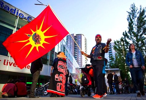 Anti-Enbridge protest -- Vancouver