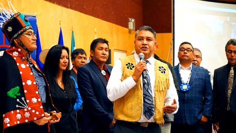 Chief Terry Teegee of the Carrier Sekani Tribal Council, Sept. 22, 2016 in Vancouver. (Photo by Elizabeth McSheffrey)