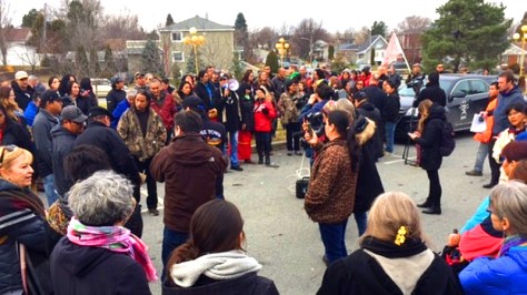 Outside the Val-d'Or courthouse. (PHOTO: Jaime Little - CBC)