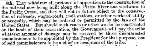 Fort Laramie Treaty of 1868 -- Pertinent Clause